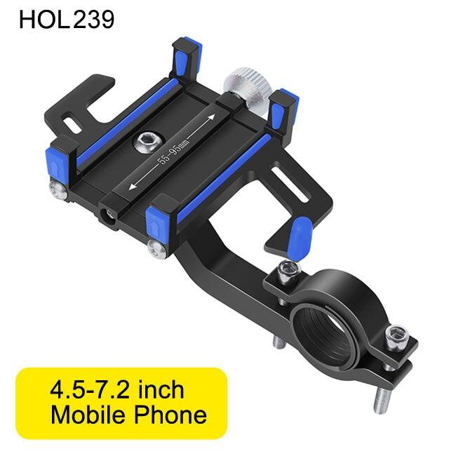 NEWBOLER MTB Phone Mount Stand Bicycle Holder 360° Rotatable Aluminum Adjustable Bike Phone Holder Non-slip Cycling Bracke - Pogo Cycles