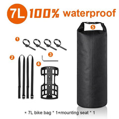 NEWBOLER Portable Waterproof Bike Fork Bag 3L 7L Portable Bike Bag Electric Scooter Bag Bicycle Front Bag Bicycle Fork Bag - Pogo Cycles