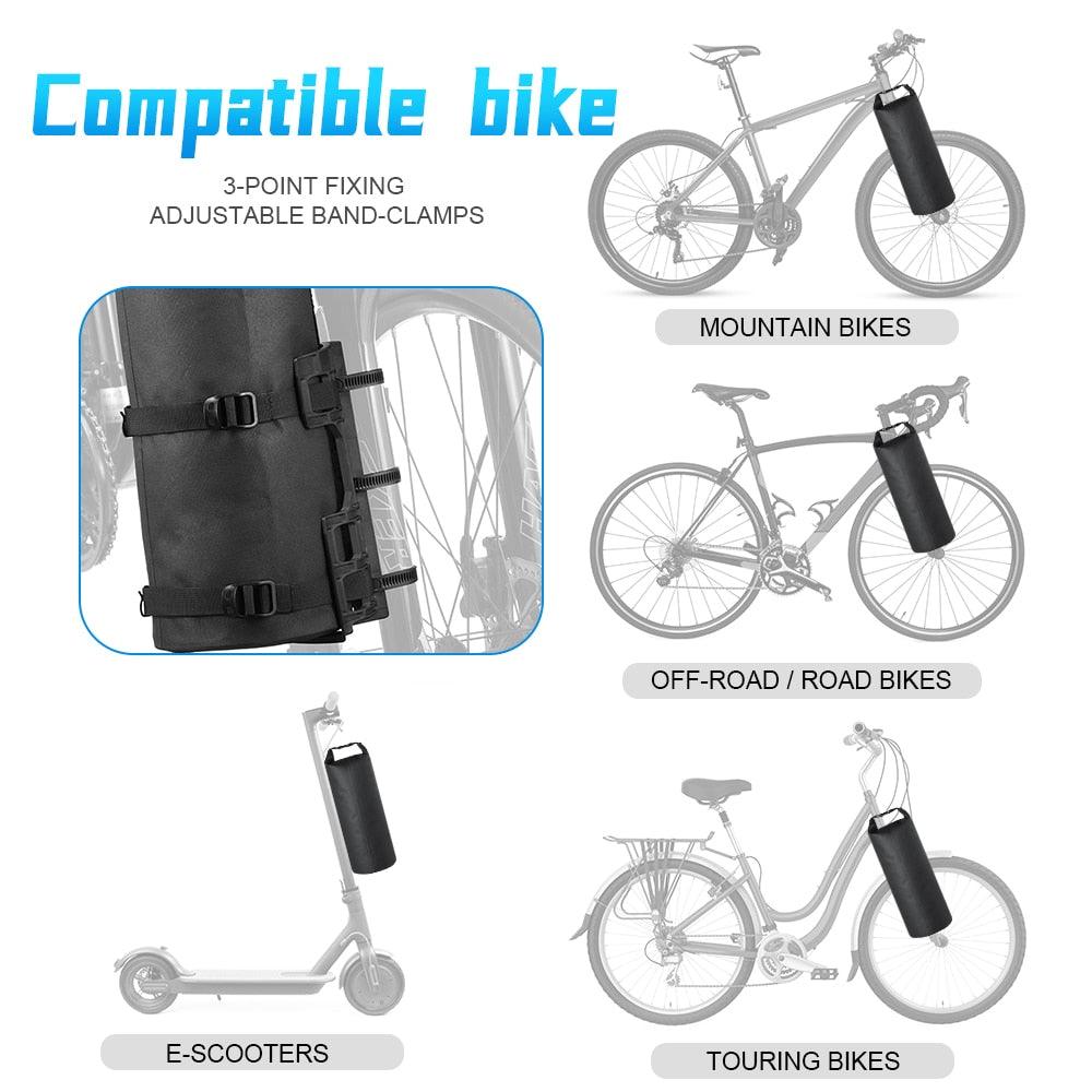 NEWBOLER Portable Waterproof Bike Fork Bag 3L 7L Portable Bike Bag Electric Scooter Bag Bicycle Front Bag Bicycle Fork Bag - Pogo Cycles