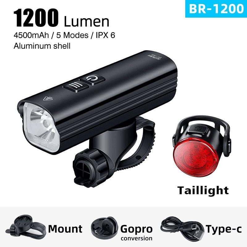 SoRider Bicycle Bike Light BR 2000 AI 1200 Lumens Lumen High Brightness Multi-Function Road MTB Cycling Safety Front Lights - Pogo Cycles