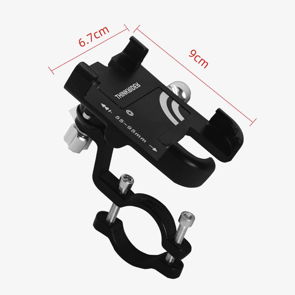 ThinkRider MTB Phone Mount Stand Bike Mobile Phone Holder 360 Rotatable Aluminum Adjustable Bicycle Non-slip Cycling Bracke - Pogo Cycles