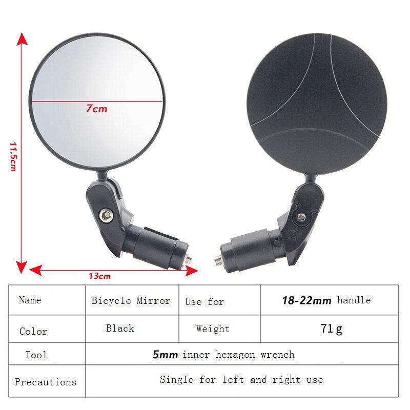 Universal Bicycle Rear view Adjustable Mirror - Pogo Cycles