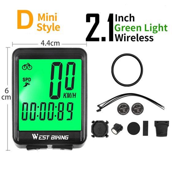 WEST BIKING Bicycle Cycling Computer Wireless Wired Waterproof digital Bike Speedometer Odometer - Pogo Cycles