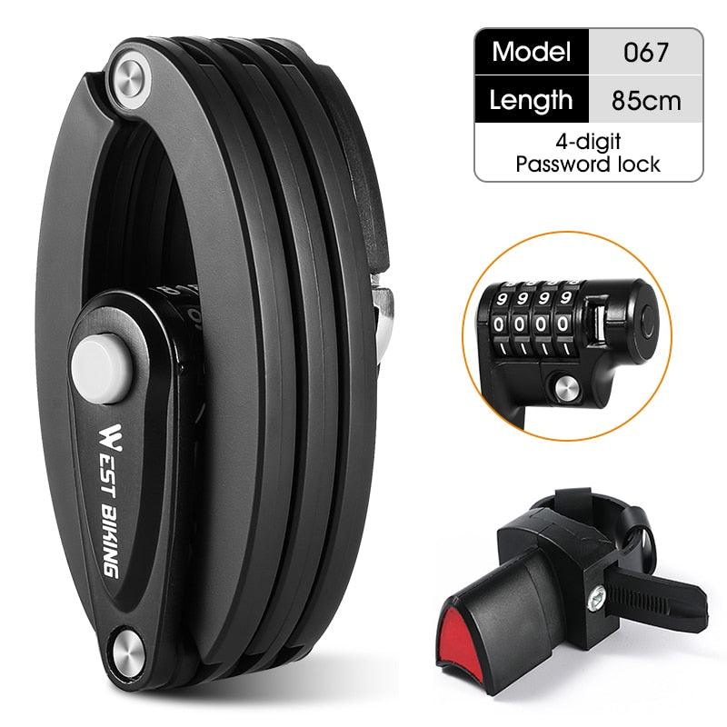 WEST BIKING Bike Foldable Password Lock - Pogo Cycles