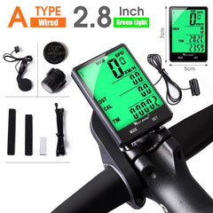 WEST BIKING Waterproof Bicycle Computer With Wireless Wired Bicycle Computer Bike Speedometer Odometer Bike Stopwatch - Pogo Cycles