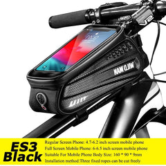 WILD MAN Bicycle Bag 5.5-6.6 Inch Phone Bag Waterproof Front Frame Bag Sensitive Touch Screen MTB Bag Road Bike Accessories - Pogo Cycles