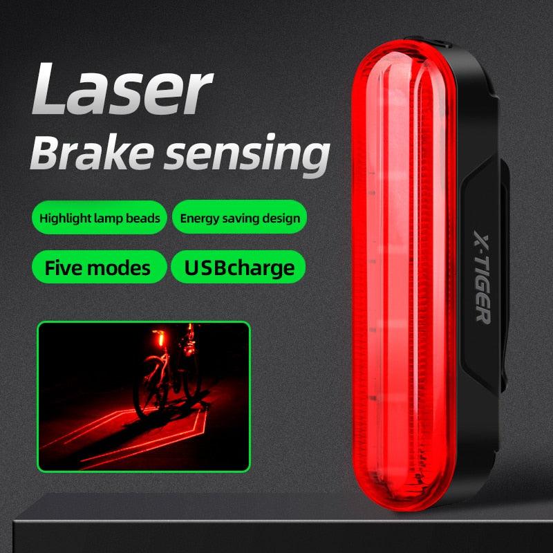 X-TIGER Smart Bicycle Taillight Ultra Bright Riding Safety Auto On/Off Safety Warning Bicycle Light Sensing Rear Lights - Pogo Cycles