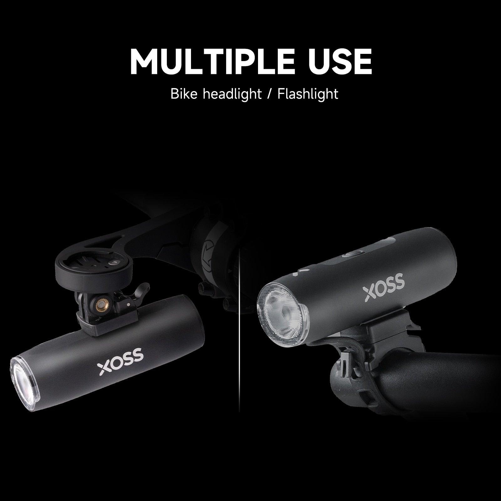 XOSS Bike Light Headlight 400/800/1500 Lm Waterproof USB Rechargeable MTB Front Lamp Head Lights Bicycle Flash Torch - Pogo Cycles