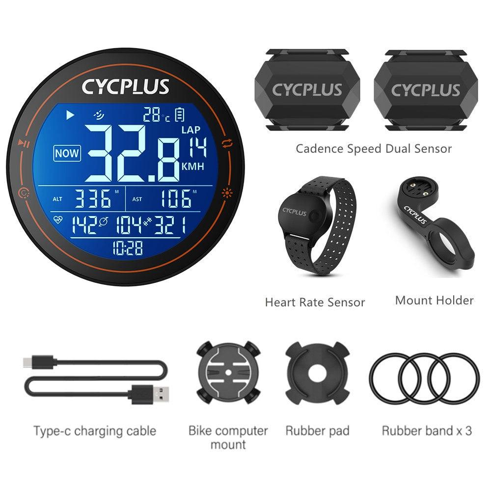 CYCPLUS M2 GPS Bicycle Computer Cycling Speedometer Bike Accessories Speed Odometer Waterproof Bluetooth ANT for Road Bike MTB - Pogo Cycles