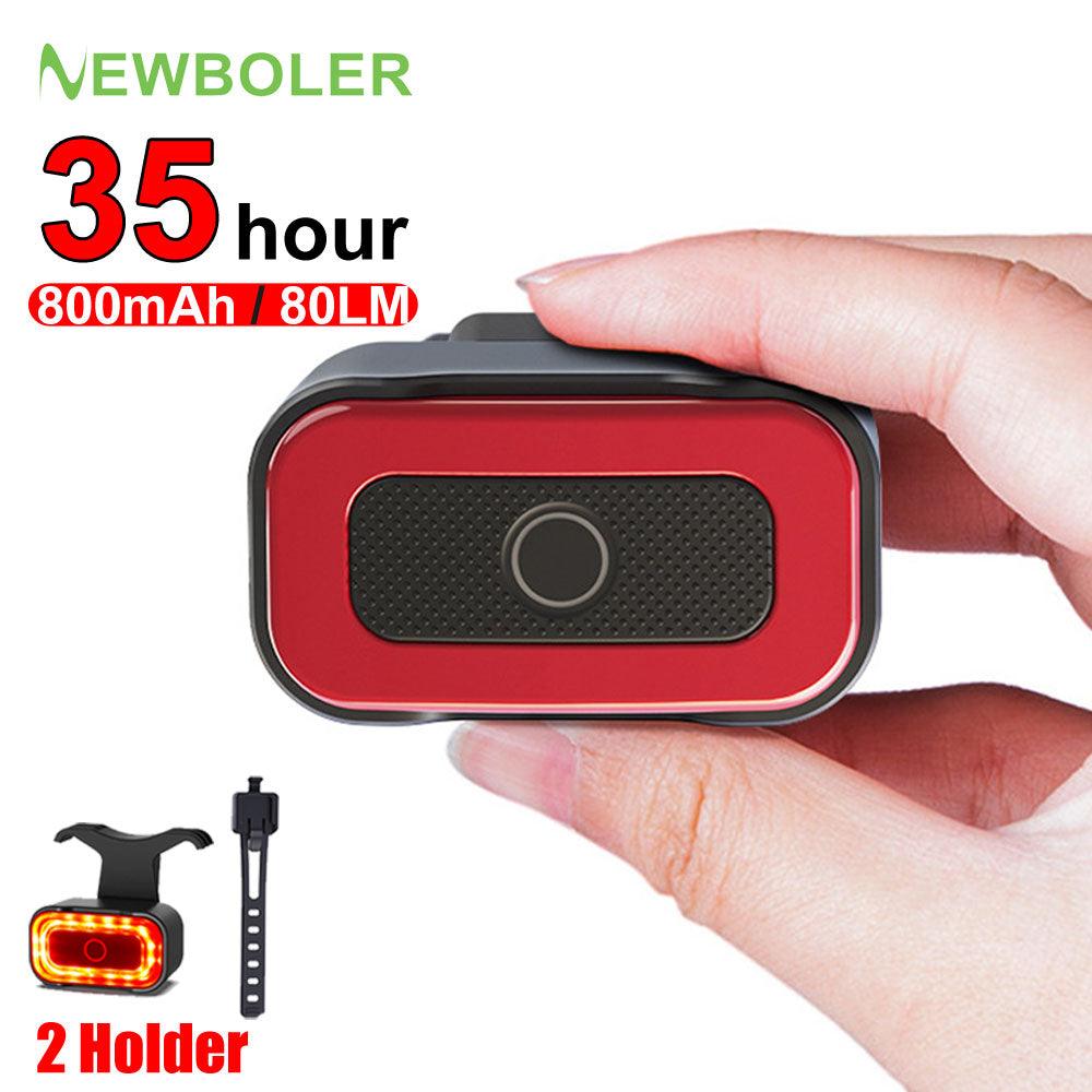 NEWBOLER Smart Bicycle Rear Light Auto Start/Stop Brake Sensing IPX5 Waterproof Bike Taillight Type-C USB Bicycle Tail Light LED - Pogo Cycles