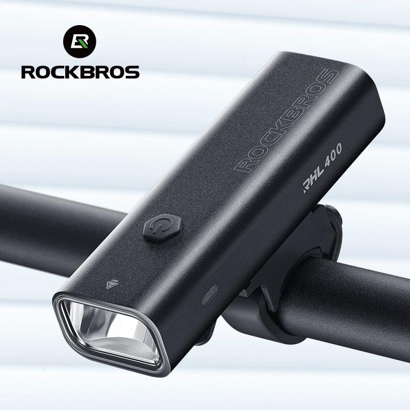 ROCKBROS Bike Light Rainproof Type-C Charging LED 2000mAh MTB Front Lamp Headlight Aluminum Ultralight Flashlight Bicycle Light - Pogo Cycles